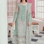 ELAAF Bridal Organza Suit – Unstitched Heavy Embroidered Organza Dress with Stones Handwork, Adda Work & Ready-to-Wear Dupatta | Wedding & Bridal Wear
