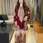 ETHNIC Silk Suit – Elegant Embroidered 2PC Luxury Collection