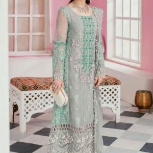 HUSSAIN REHAR Dhanak Suit – 3PC Stunning Luxury Embroidered Winter Collection