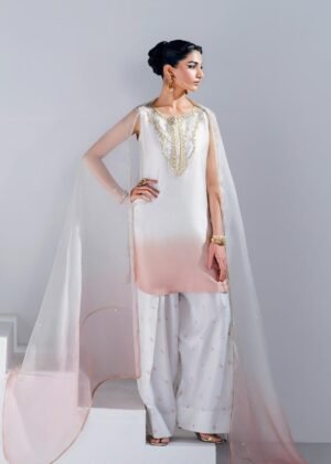 MAHUM ASAD Luxury Shamoz Silk Suit – Unstitched Festive Wear