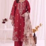 MOHAGNI Lawn Suit – Unstitched Embroidered 3PC