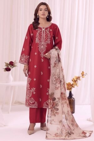MOHAGNI Lawn Suit – Unstitched Embroidered 3PC