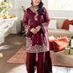 AZURE Dhanak Suit – Stunning Embroidered Unstitched 3PC Shawl Set