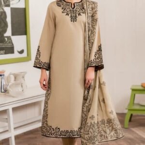 GARNET Dhanak Suit – Premium Winter Embroidered Collection