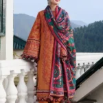 HUSSAIN REHAR Dhanak Suit – 3PC Stunning Luxury Embroidered Winter Collection